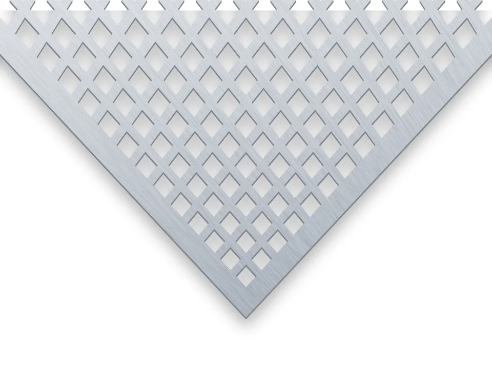 Aluminium Lochblech mit Lochbild Qg 10-15, Nahansicht
