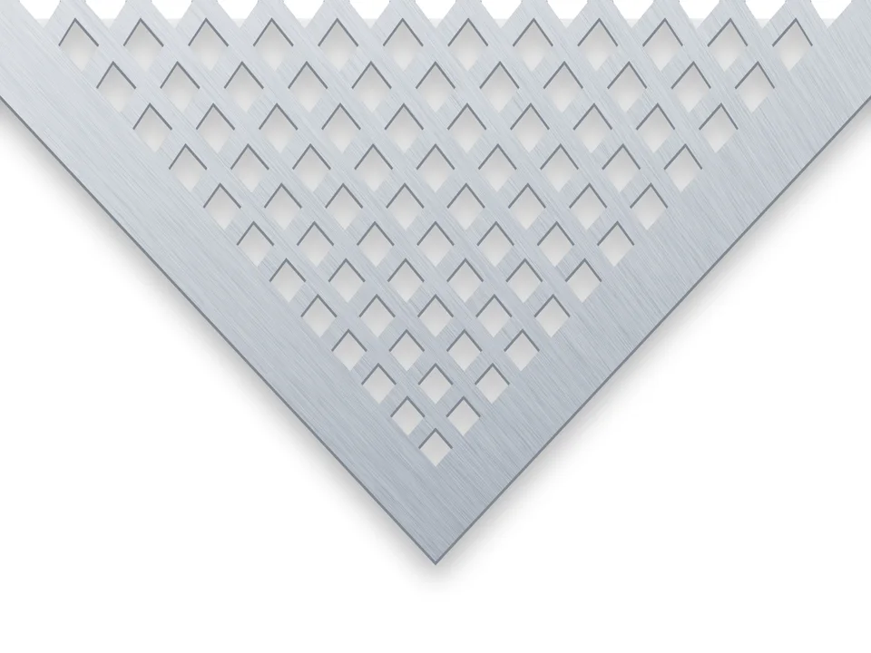 Aluminium Lochblech mit Lochbild Qg 5-8, Nahansicht