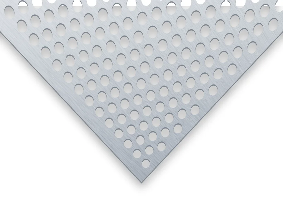 Aluminium Lochblech mit Lochbild Rv 10-15, Nahansicht