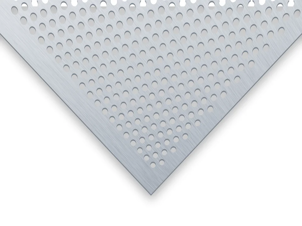 Aluminium Lochblech mit Lochbild Rv 3-5, Nahansicht
