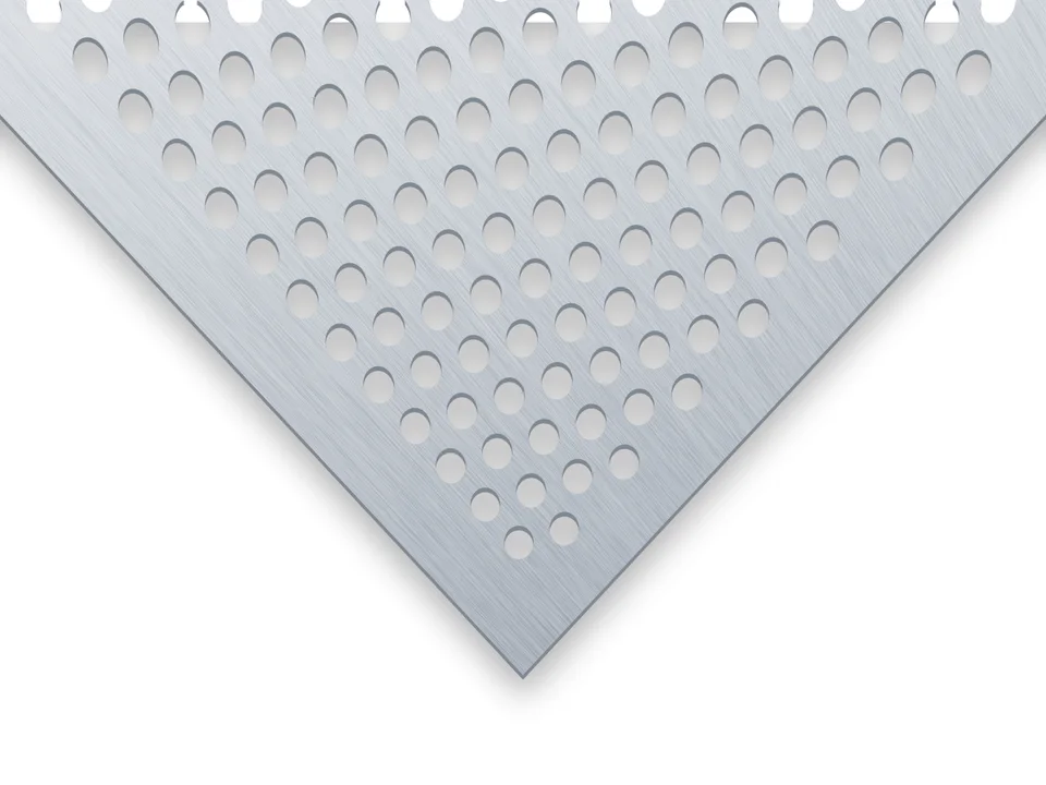 Aluminium Lochblech mit Lochbild Rv 5-8, Nahansicht
